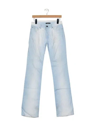 Pre-owned Roberto Cavalli Vintage Straight Leg Jeans In Blue