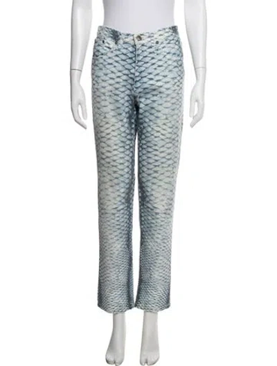 Pre-owned Roberto Cavalli Vintage Straight Leg Jeans In Blue