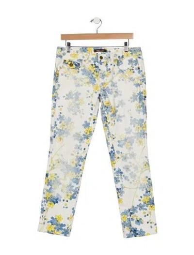 Pre-owned Roberto Cavalli Vintage Straight Leg Jeans In Blue
