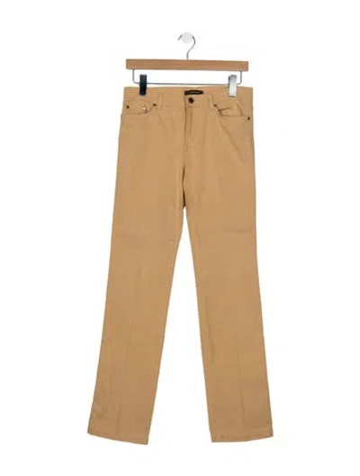 Pre-owned Roberto Cavalli Vintage Straight Leg Jeans In Brown