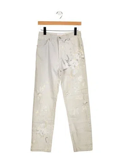 Pre-owned Roberto Cavalli Vintage Straight Leg Jeans In Gray