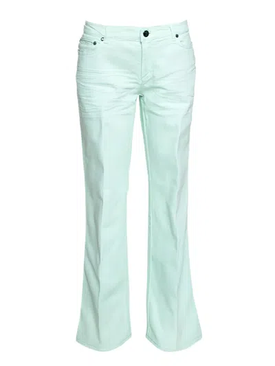 Pre-owned Roberto Cavalli Vintage Straight-leg Jeans In Green