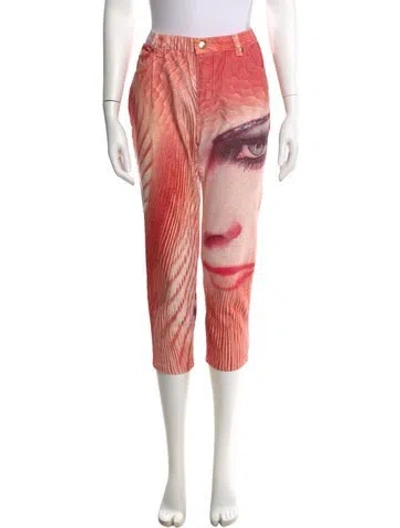 Pre-owned Roberto Cavalli Vintage Straight Leg Jeans In Multi