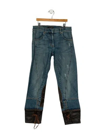 Pre-owned Roberto Cavalli Vintage Straight Leg Jeans In Multi