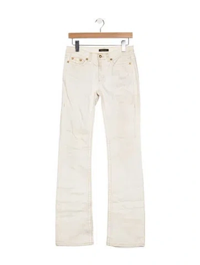 Pre-owned Roberto Cavalli Vintage Straight Leg Jeans In Neutral