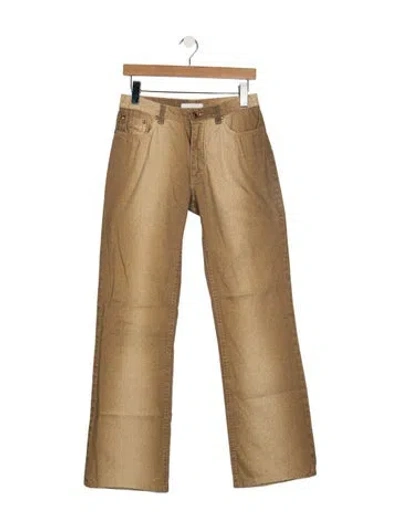 Pre-owned Roberto Cavalli Vintage Straight Leg Jeans In Neutrals
