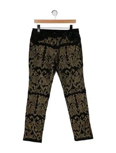 Pre-owned Roberto Cavalli Vintage Straight Leg Jeans W/ Tags In Multi