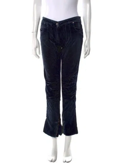 Pre-owned Roberto Cavalli Vintage Straight Leg Pants In Blue
