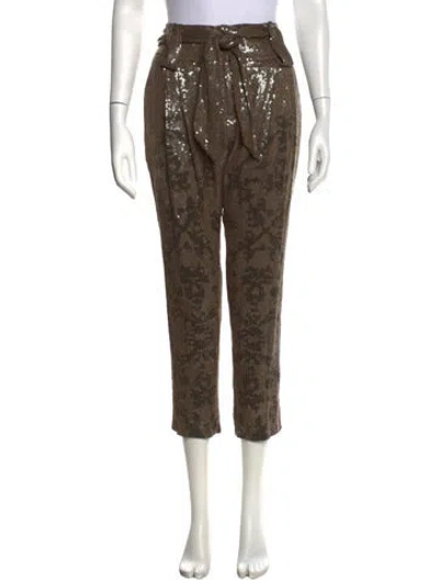 Pre-owned Roberto Cavalli Vintage Straight Leg Pants In Green