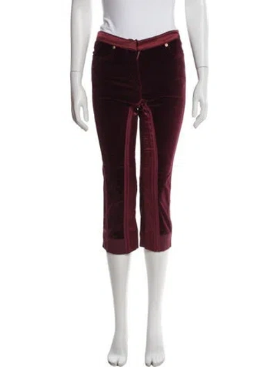 Pre-owned Roberto Cavalli Vintage Straight Leg Pants In Red