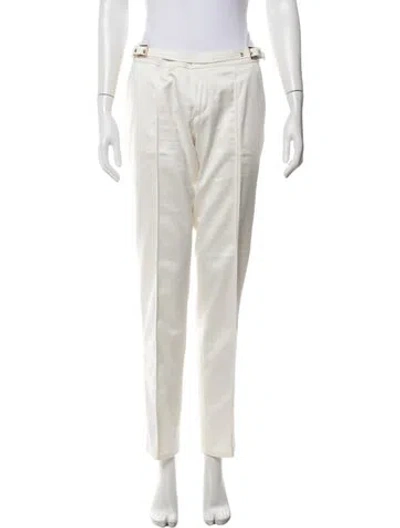 Pre-owned Roberto Cavalli Vintage Straight Leg Pants In White