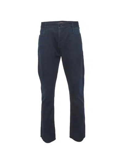 Pre-owned Roberto Cavalli Vintage Straight-fit Denim Jeans In Blue