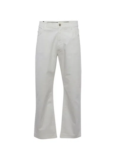 Pre-owned Roberto Cavalli Vintage Straight-fit Jeans In Neutral