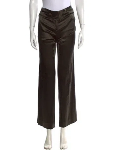 Pre-owned Roberto Cavalli Vintage Wide Leg Pants In Green