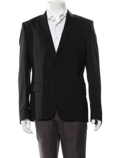 Pre-owned Roberto Cavalli Virgin Wool Blazer In Black