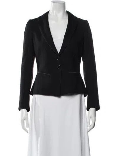 Pre-owned Roberto Cavalli Virgin Wool Blazer In Black