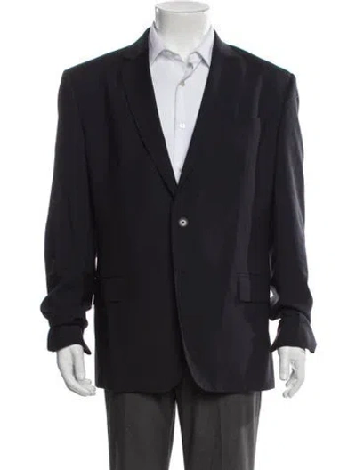 Pre-owned Roberto Cavalli Virgin Wool Blazer In Gray