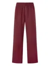 Roberto Cavalli Virgin Wool Loose-fit Trousers In Purple