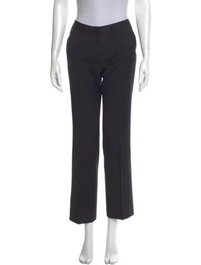 Pre-owned Roberto Cavalli Virgin Wool Wide Leg Pants In Gray