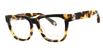 Roberto Cavalli Vrc026m 0agg Women's Glasses Tortoiseshell Size 54 - Free Lenses - Blue Light Block Available In Metallic