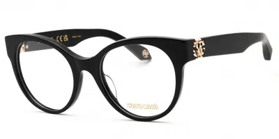 Roberto Cavalli Vrc027m 0700 Women's Glasses Black Size 52 - Free Lenses - Blue Light Block Available