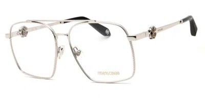 Roberto Cavalli Vrc028 579 Men's Glasses Silver Size 58 - Free Lenses - Blue Light Block Available