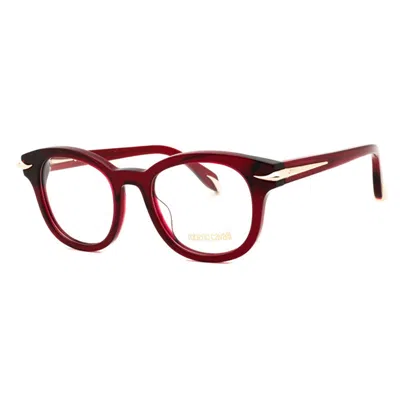 Roberto Cavalli Vrc044m Shiny Dark Burgundy Mini Eyeglasses In Brown
