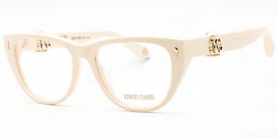 Roberto Cavalli Vrc045 09x7 Women's Glasses White Size 54 - Free Lenses - Blue Light Block Available In Pattern