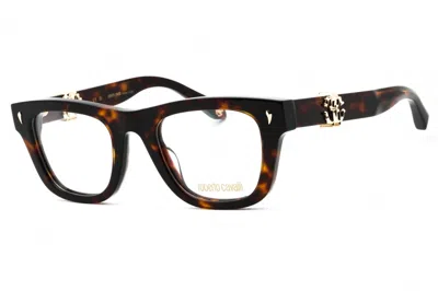 Roberto Cavalli Vrc052 01ay Shiny Dark Havana 49mm In Brown