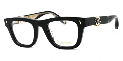 Roberto Cavalli Vrc052 700y Women's Glasses Black Size 49 - Free Lenses - Blue Light Block Available In Orange
