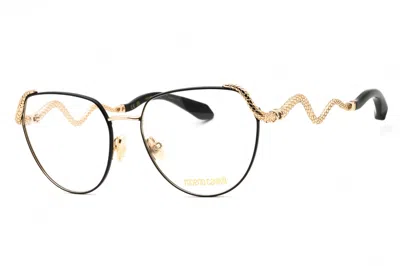 Roberto Cavalli Vrc053m 0301 Shiny Rose Gold 55mm In Black