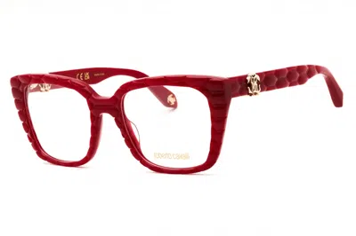 Roberto Cavalli Vrc106v Cat-eye Acetate Eyeglasses In Red