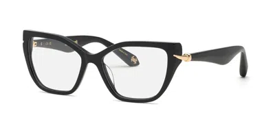 Roberto Cavalli Vrc161m 0700 Men's Glasses Black Size 54 - Free Lenses - Blue Light Block Available In Yellow