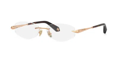 Roberto Cavalli Vrc208m 08fc Men's Glasses Gold Size 54 - Free Lenses - Blue Light Block Available In Red