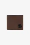 Roberto Cavalli Wallet With Monogram Mirror Snake In Dark Brown