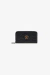 Roberto Cavalli Wallet With Monogram Rc And Zip In Black