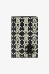 Roberto Cavalli Wallet With Monogram Rc In Black/white