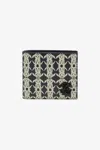 Roberto Cavalli Wallet With Monogram Rc In Black/white