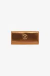 Roberto Cavalli Wallet With Monogram Rc In Bronze