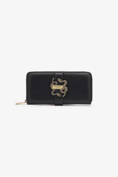 Roberto Cavalli Wallet With Snakes In Black