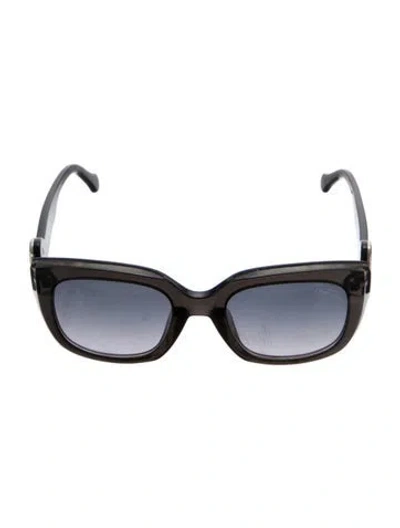 Pre-owned Roberto Cavalli Wayfarer Gradient Sunglasses In Black