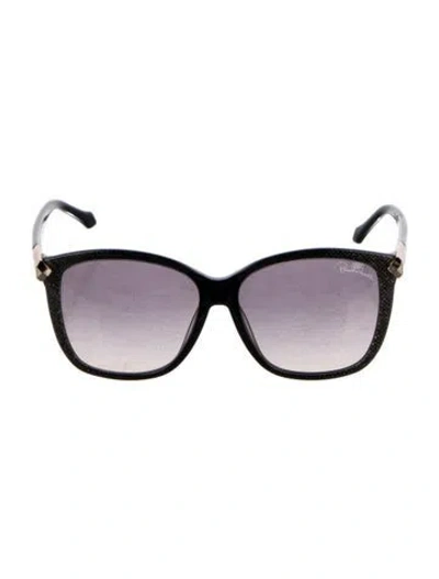 Pre-owned Roberto Cavalli Wayfarer Gradient Sunglasses In Black