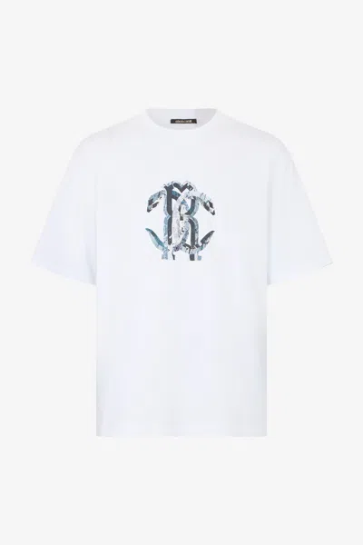 Roberto Cavalli Rc Monogram T-shirt In White