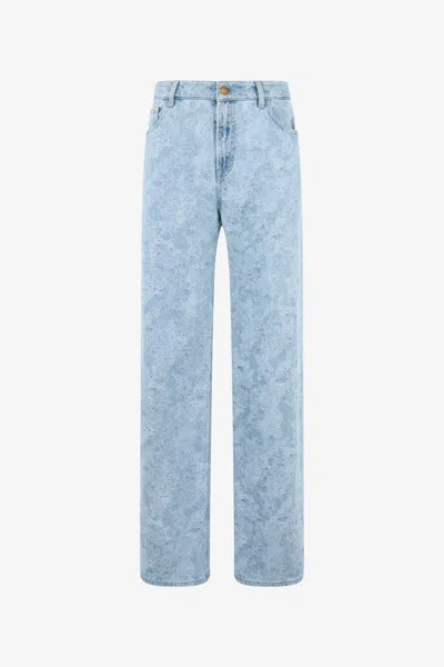 Roberto Cavalli Wide-leg Denim Trousers In Blue