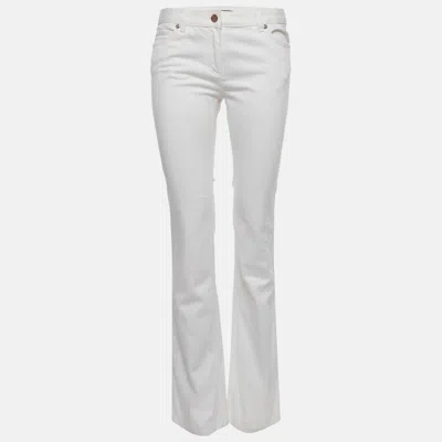 Pre-owned Roberto Cavalli White Denim Straight Fit Jeans M /waist 31"