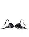 Roberto Cavalli White Leopard Push Up Reggiseno Bra Underwear In White