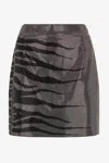 ROBERTO CAVALLI MINIROCK WHITE TIGRESSE