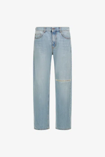 Roberto Cavalli Wide Leg Jeans In Blue