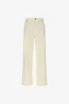 Roberto Cavalli Wide Leg Jeans In Ivory