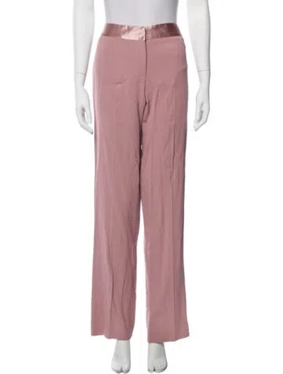 Pre-owned Roberto Cavalli Wide Leg Pants In Pink